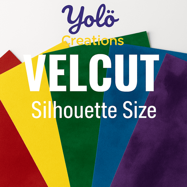 best flock heat transfer vinyl - VelCut cameo-size | yolo creative