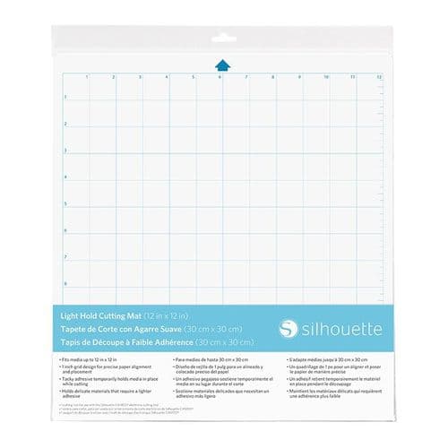 Silhouette Cutting Mats / Carrier Sheets - 12" x 12" Light Tack