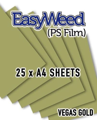 Siser EasyWeed (PS Film) - A4 x 25 sheets - Vegas Gold