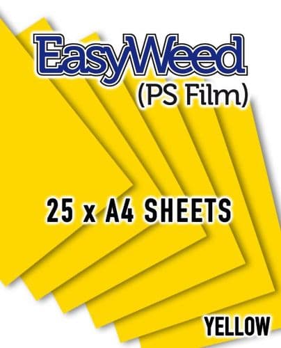 Siser EasyWeed (PS Film) - A4 x 25 sheets - Yellow