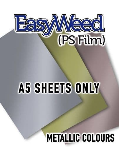 Siser EasyWeed (PS Film) - A5 Sheets - 3 Metallic Colours