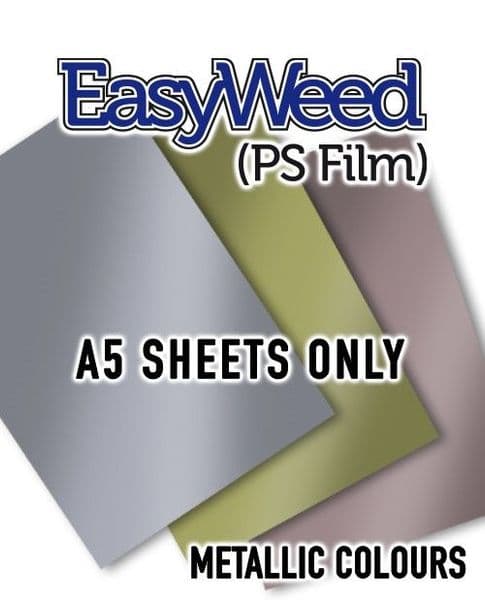Siser EasyWeed (PS Film) - A5 Sheets - 3 Metallic Colours