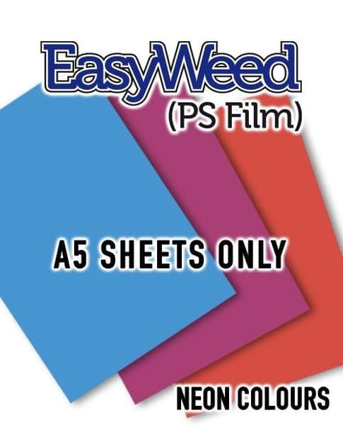 Siser EasyWeed (PS Film) - A5 Sheets - 4 Neon Colours