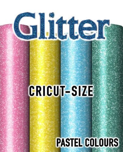 Siser Glitter Flake - Cricut® size - Pastel Colours