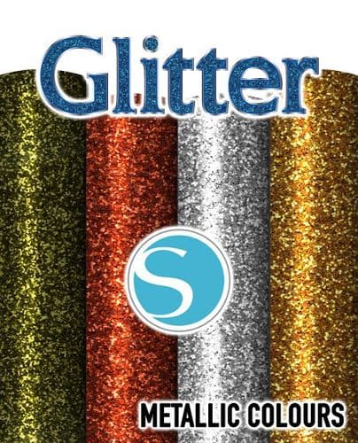 Siser Glitter Flake - Silhouette Cameo® size - Metallic Colours