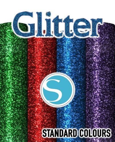 Siser Glitter Flake - Silhouette Cameo® size - Standard Colours