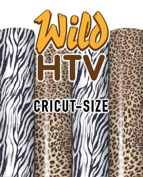 Wild Printed Vinyl - Cricut® size - Leopard & Zebra