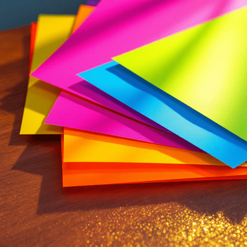 YOLO HTV FlexCut Sticky Neon - A4 Sample Pack