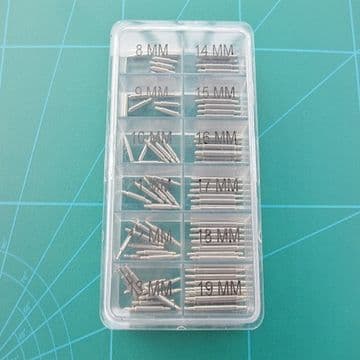 100 Spring Bars 8mm to 19mm