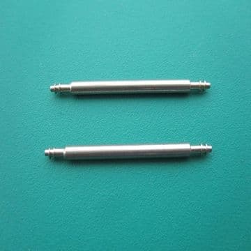 2 Spring Bars for Watch Straps Steel Bracelets & Buckles sizes from 8 - 22mm Stainless Steel