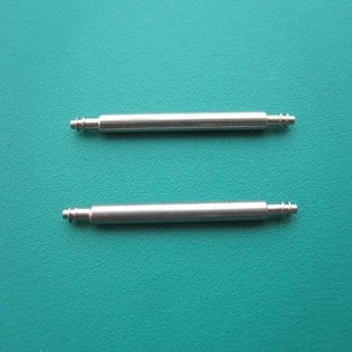 2 Spring Bars for Watch Straps Steel Bracelets & Buckles sizes from 8 - 22mm Stainless Steel