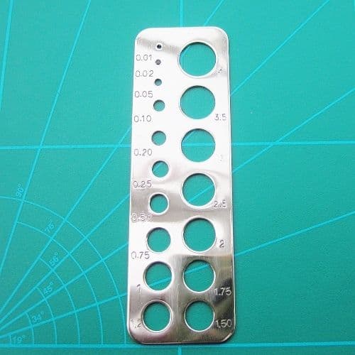 Diamond Carat Sizing Gauge Metal Precision Measurement