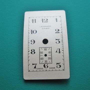 Josmar 5 Rubis Watch Dial, Sub Second Dial Swiss Made New Old Vintage