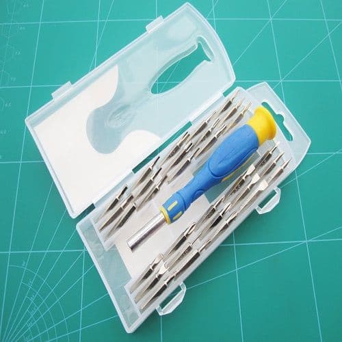 Precision Screwdriver Set With 30 Chrome Vanadium Steel Bits