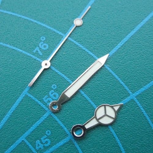 Replacement Generic Rolex Hands Silver Colour Finish