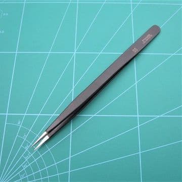 Tweezers Black Epoxy Coated Stainless Steel Non Magnetic 6 Sizes To Chose From