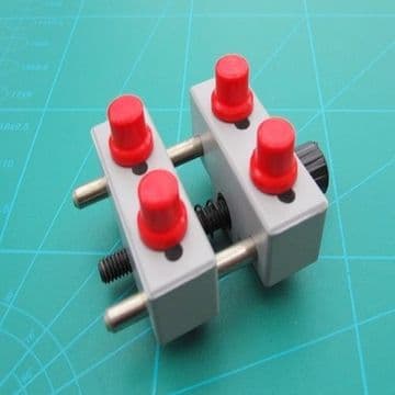 Watch Movement Casement Holder 4 Adjustable Red Nylon Pins Euro type 32mm Capacity